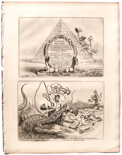 original James Gillray etchings Egyptian Sketches

L'Insurrection de L'Institute Amphibie